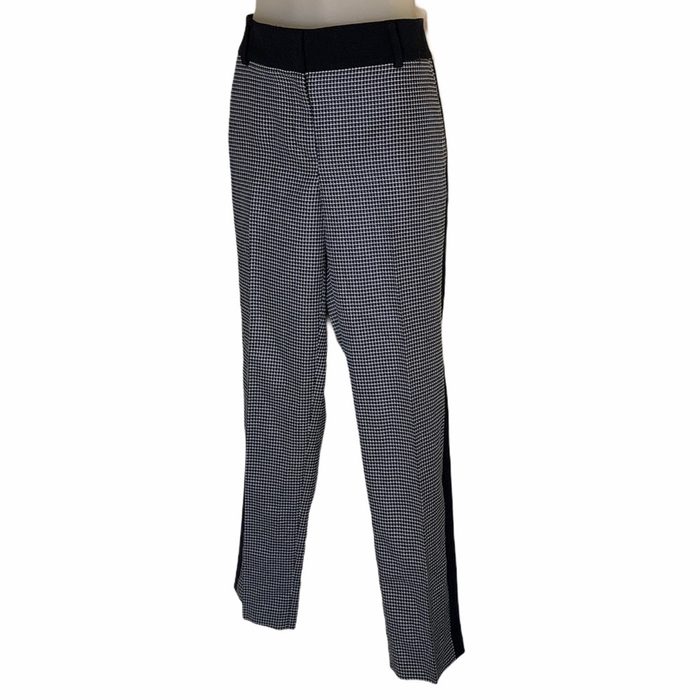 Ann Taylor Black & White Tuxedo Stripe Pants Sz 6